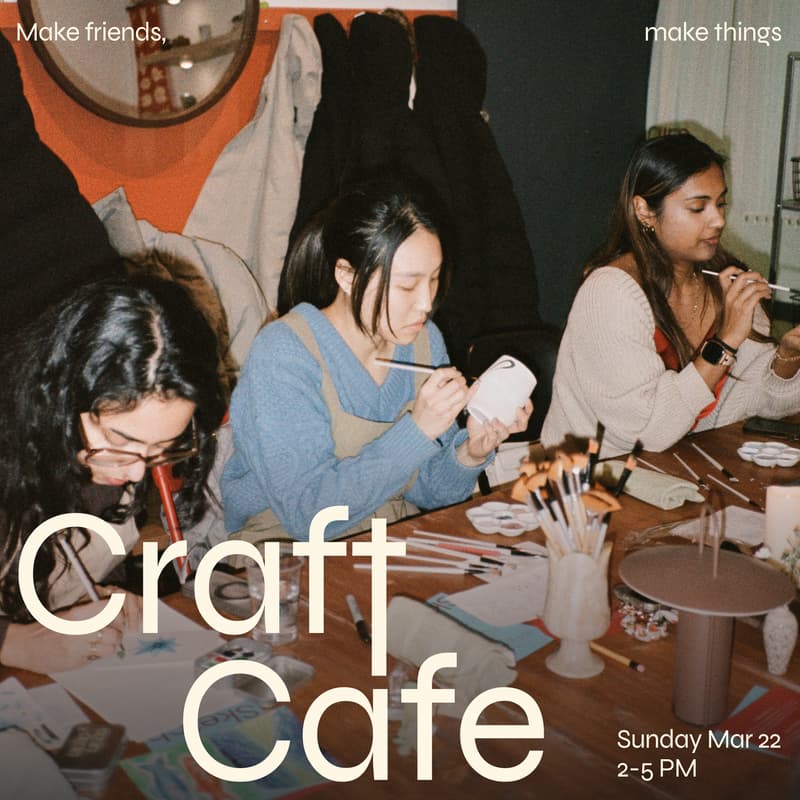 Cover Image for Craft Cafe: Make friends, Make crafts