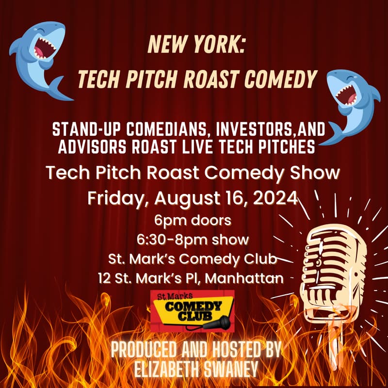 Cover Image for Snark Tank Comedy: New York Friday 8/16 Tech Pitch Roast Show