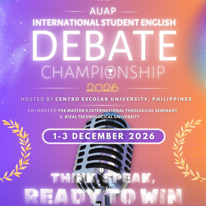 Cover Image for The 1st AUAP International Student English Debate Championship 2026 and Awards.