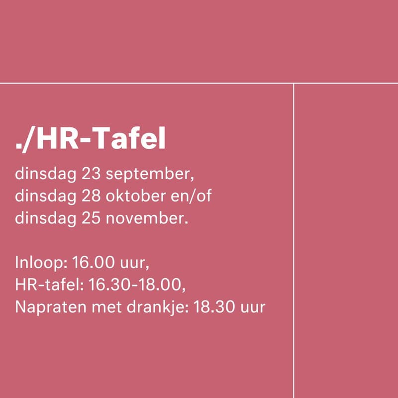 Cover Image for ./HR-tafel: boost je team, versnel je groei