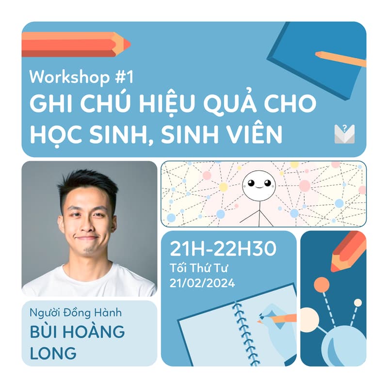 Ảnh bìa cho [MỞ] Workshop #1: Ghi chú Hiệu quả cho Học sinh, Sinh viên