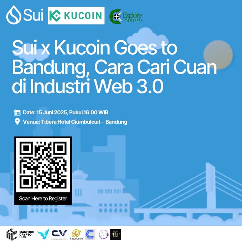 Gambar Sampul untuk Sui x Kucoin Goes to Bandung: Cara Cari Cuan di Web 3.0