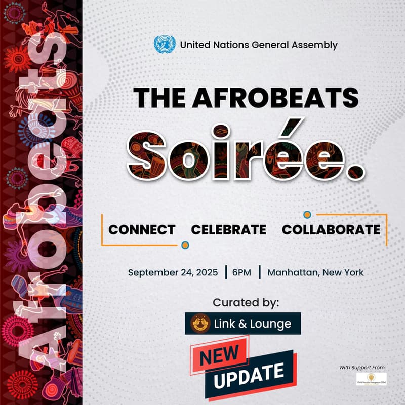 Cover Image for UN General Assembly Week 2025 - Afrobeats Soirée!