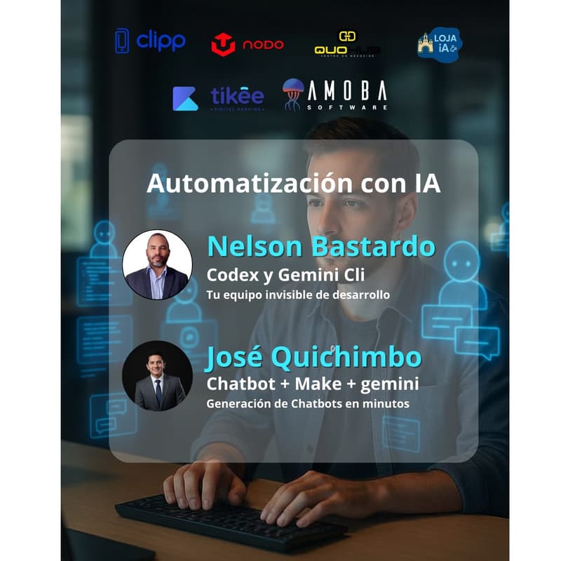 Cover Image for 🔹 🤖✨ Automatización con IA (Charla 1 de 2): De Codex a Chatbots 💬⚡