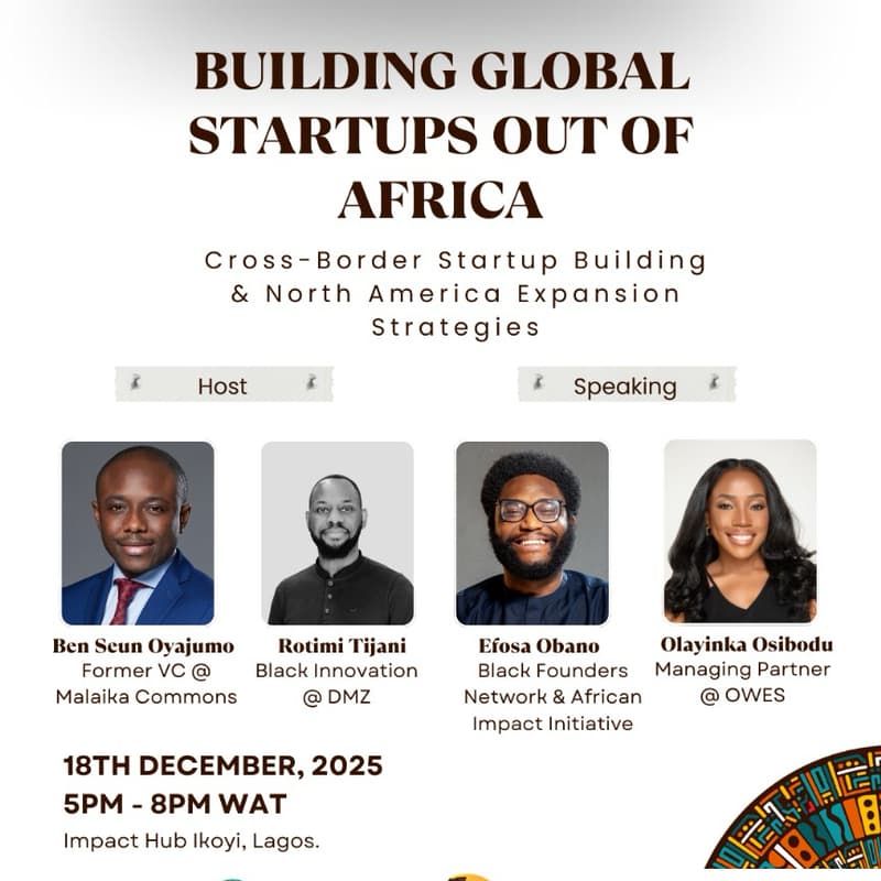 Cover Image for Building Global Startups out of Africa