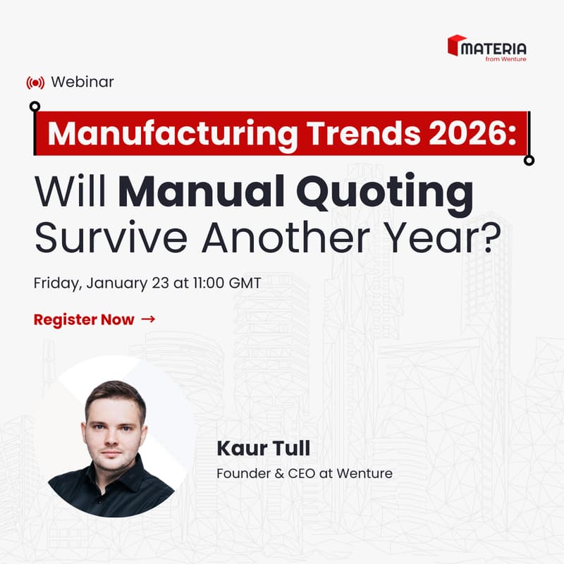 Cover Image for Manufacturing Trends 2026: Will Manual Quoting Survive Another Year?