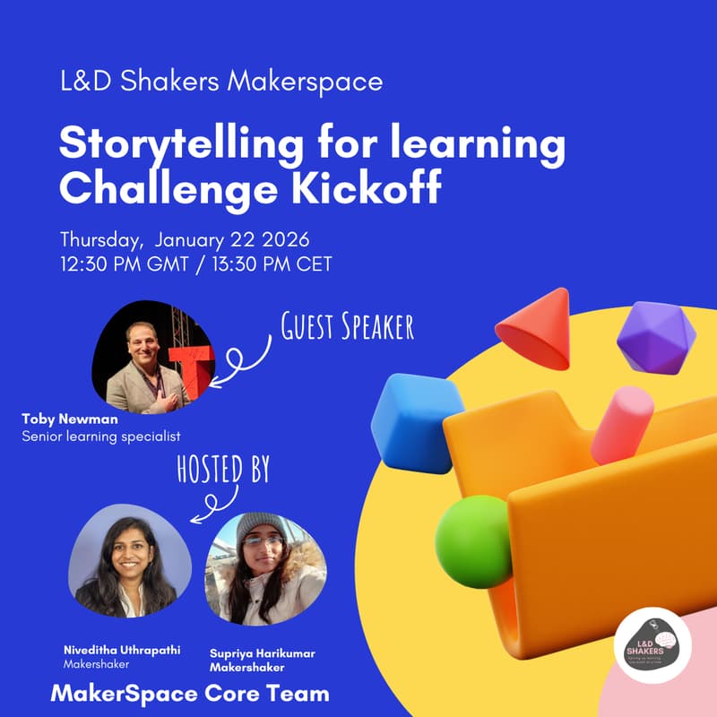 Cover Image for Makerspace - Storytelling Challenge Kickoff