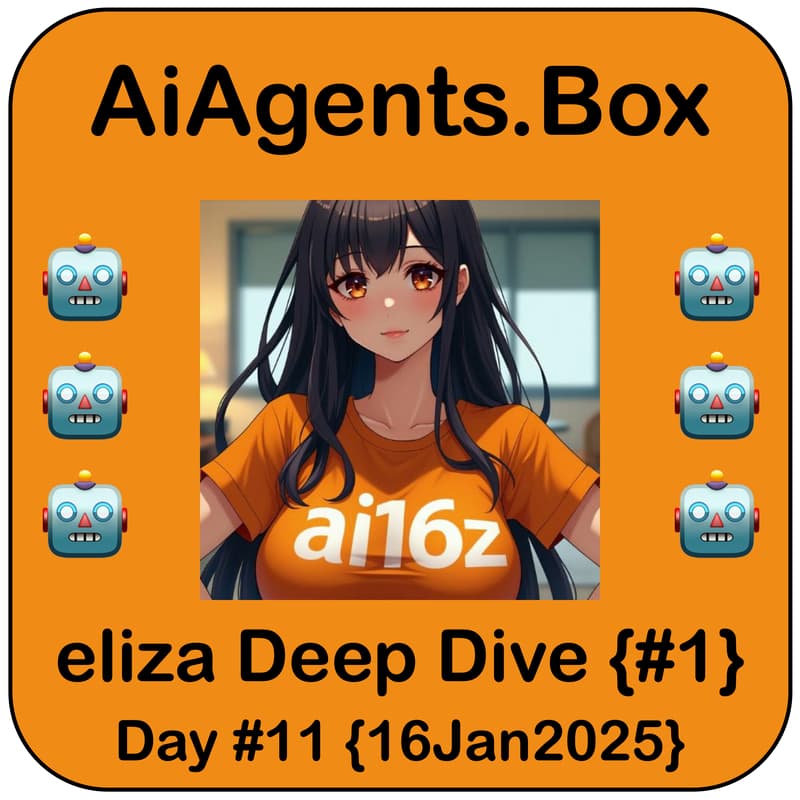 Cover Image for 🤖 AiAgents.Box｜Eliza Deep Dive {#1}｜Tools Working Group #2｜Thu 4-5p EST {16Jan2025}