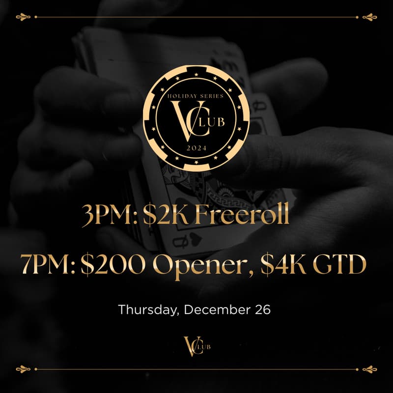 Cover Image for $2K CHRISTMAS FREEROLL | $200 Tournament Series $4K GTD