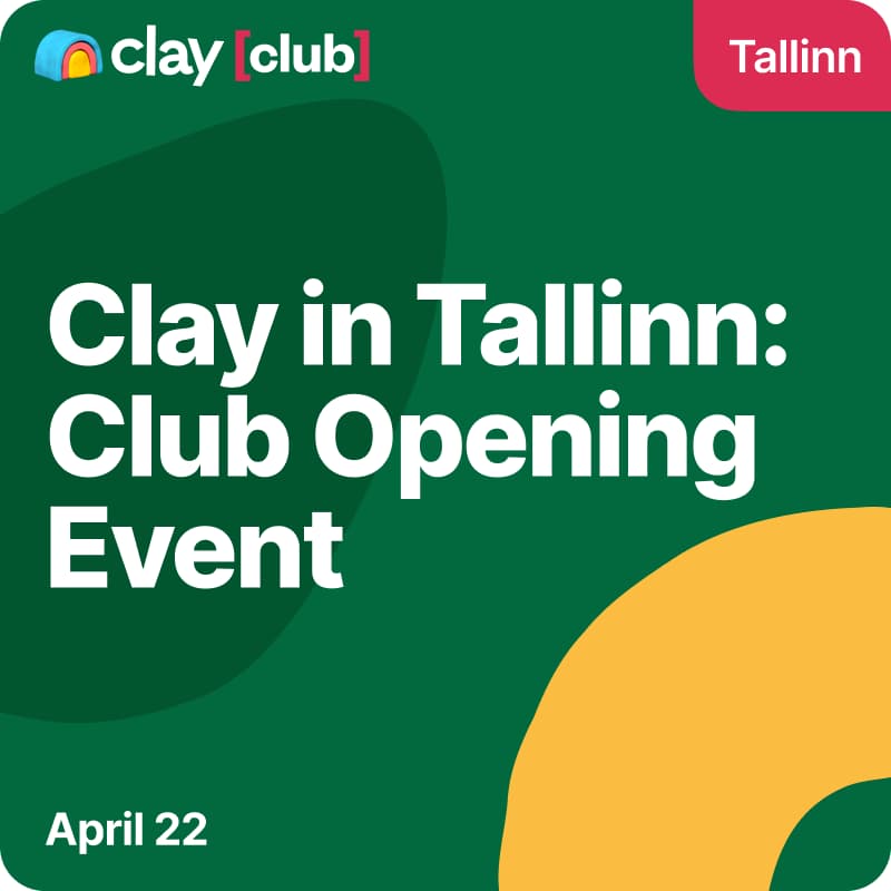 Cover Image for Clay in Tallinn: Club Opening Event