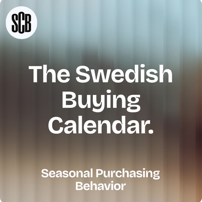 Cover Image for The Swedish Buying Calendar: Seasonal Purchasing Behavior
