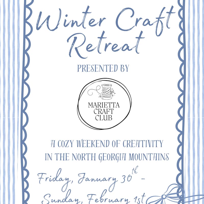 Cover Image for Marietta Craft Club : Winter Craft Retreat