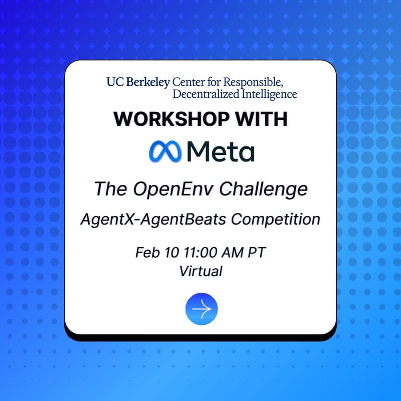 Cover Image for Workshop with Meta: The OpenEnv Challenge | AgentX-AgentBeats Competition