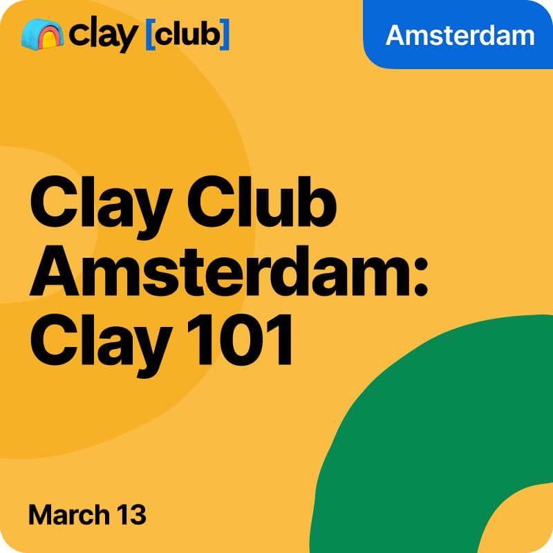 Cover Image for Clay Club Amsterdam | Clay 101