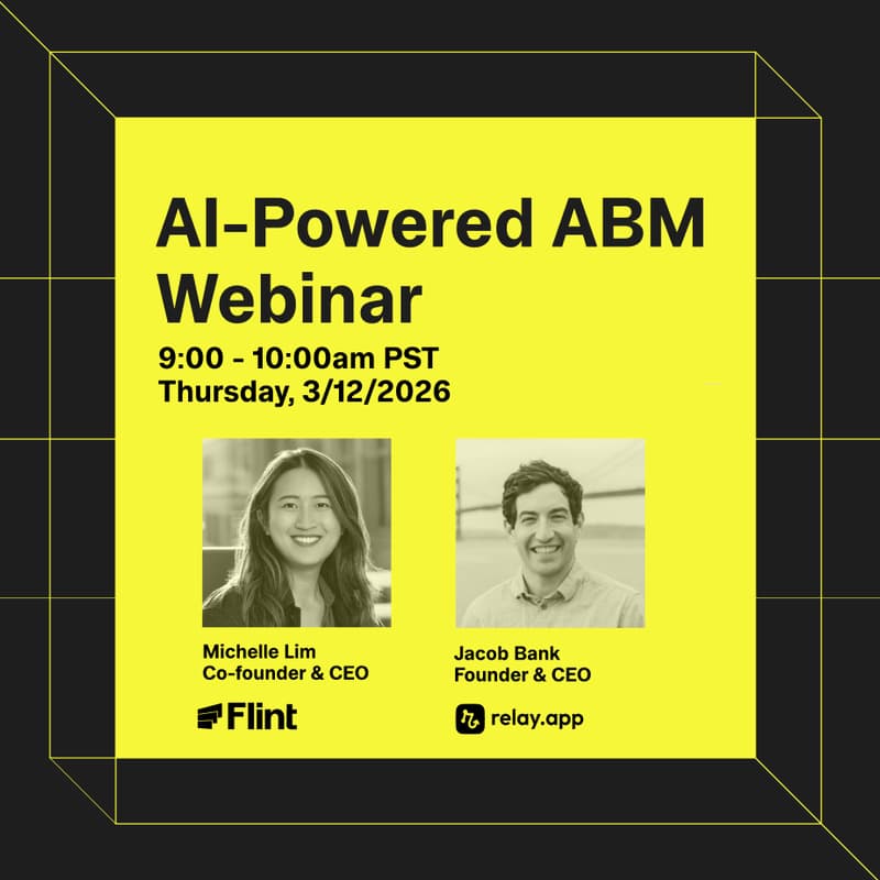 Cover Image for AI-Powered ABM - from target account to custom landing page in minutes with Flint x Relay.app