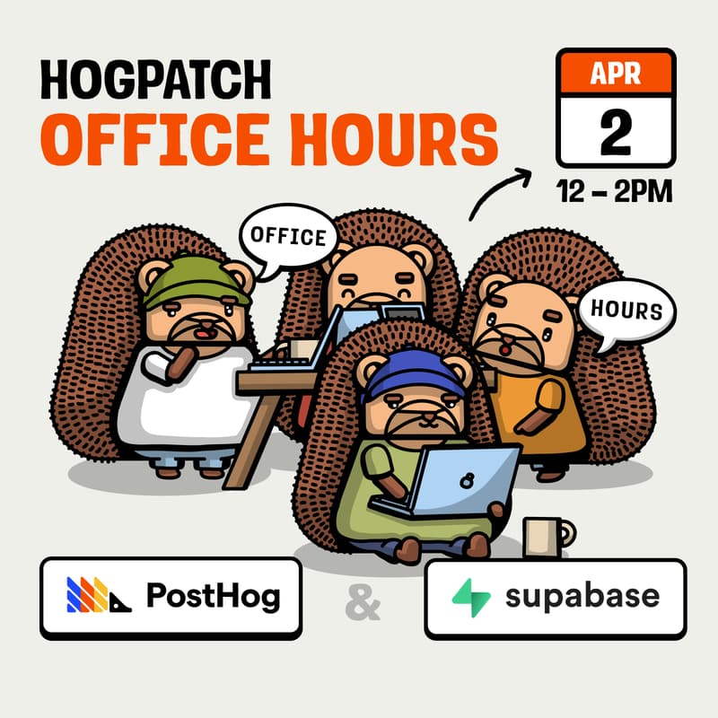 Cover Image for PostHog x Supabase: Office Hours