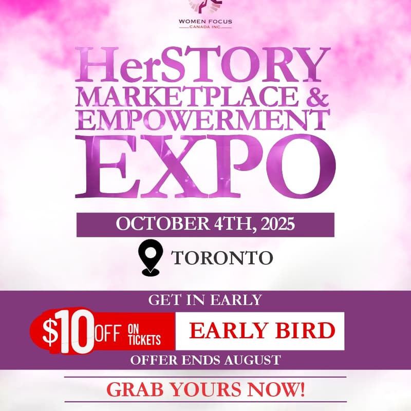 Cover Image for HerStory Marketplace & Empowerment Expo: Hosted by Women Focus Canada
