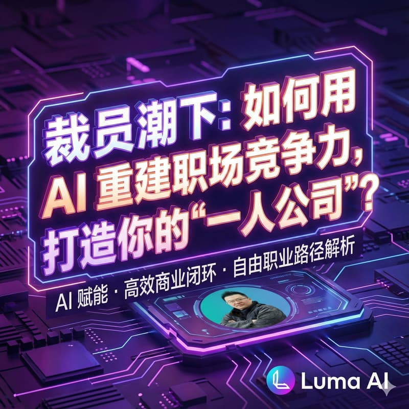 Cover Image for 裁员潮下：如何用 AI 重建职场竞争力，打造你的“一人公司”？