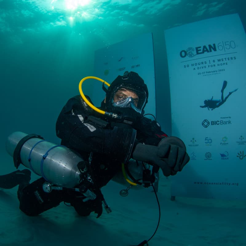 Cover Image for Swiss Premiere: 50 Hours Underwater – Openair Film Screening