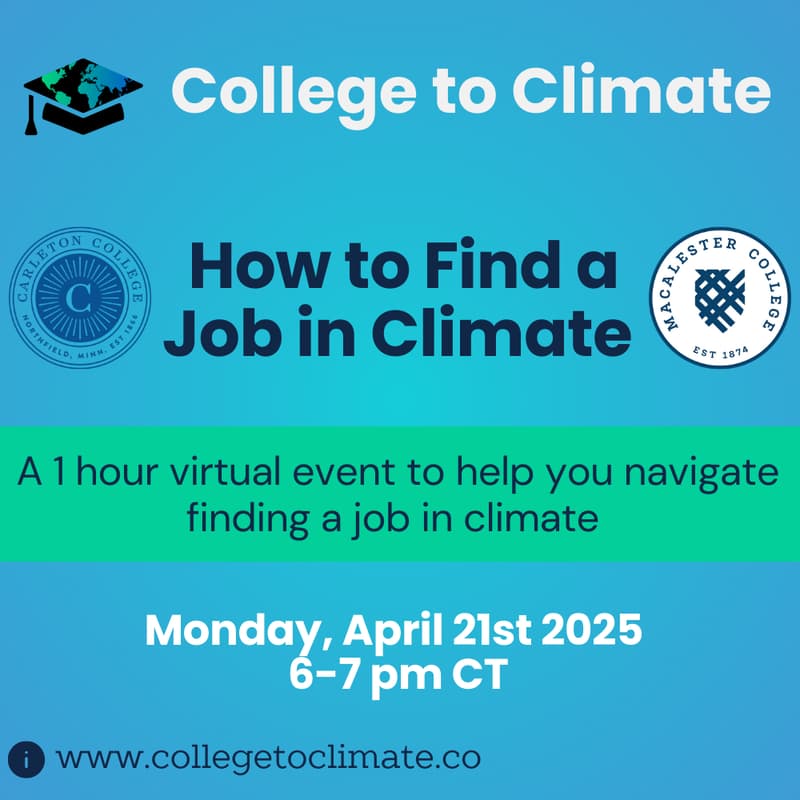 Cover Image for How to Find a Job in Climate