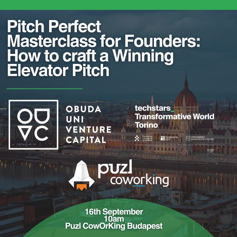 Cover Image for Masterclass: How to Craft a Winning Elevator Pitch, hosted by Techstars Torino & OUVC