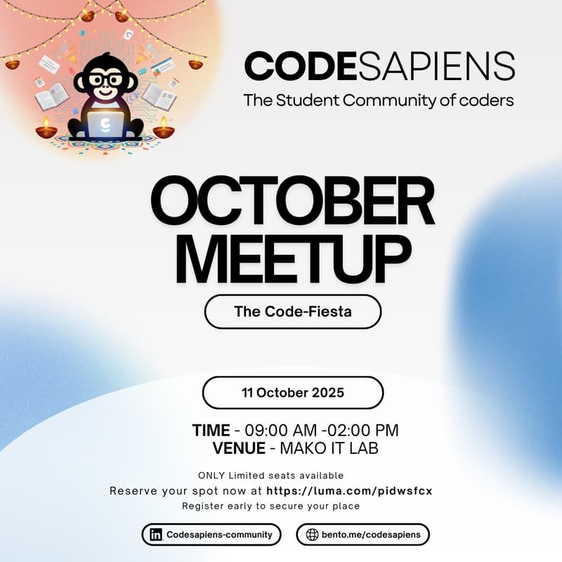 Cover Image for October Meetup - The CodeFiesta