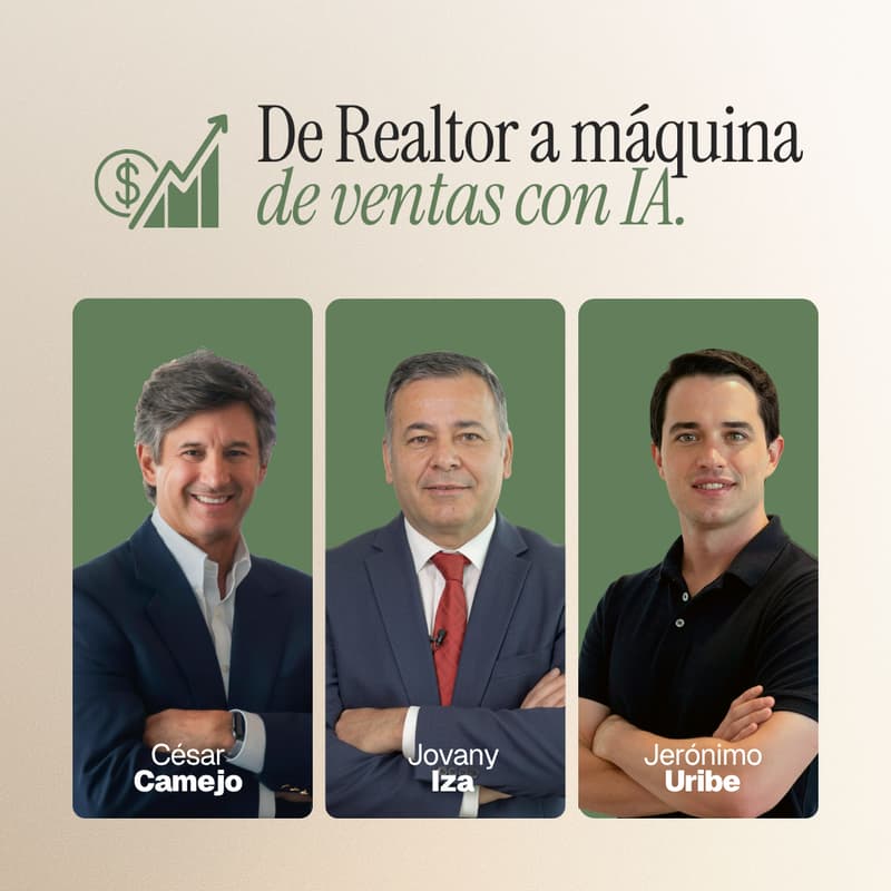 Cover Image for De Realtor a Máquina de Ventas con IA. Brokers y realtors: lleven su negocio al siguiente nivel con inteligencia artificial.