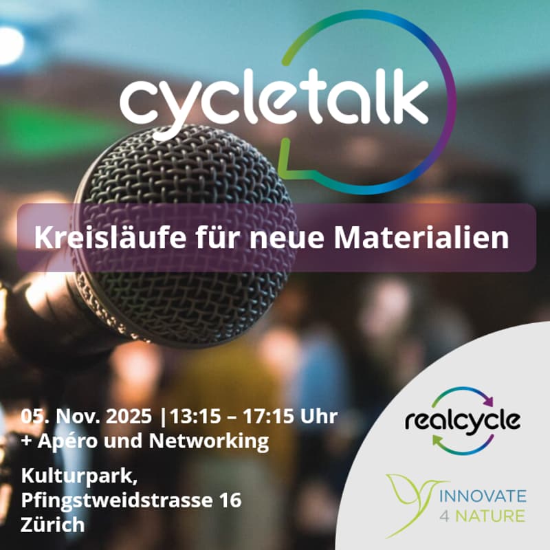Cover Image for 12. cycletalk – Kreisläufe für neue Materialien