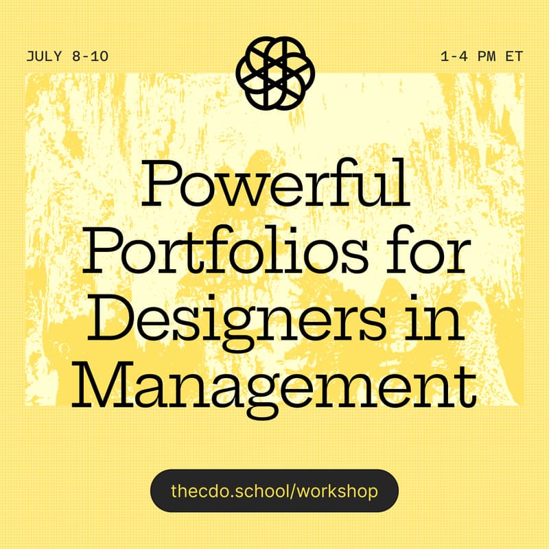 Cover Image for Powerful Portfolios for Designers in Management (Session 2)