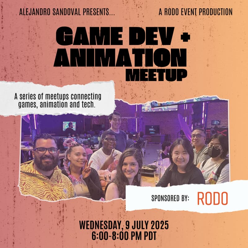 Cover Image for Rodo's - San Jose - Game Dev + Animation Meetup