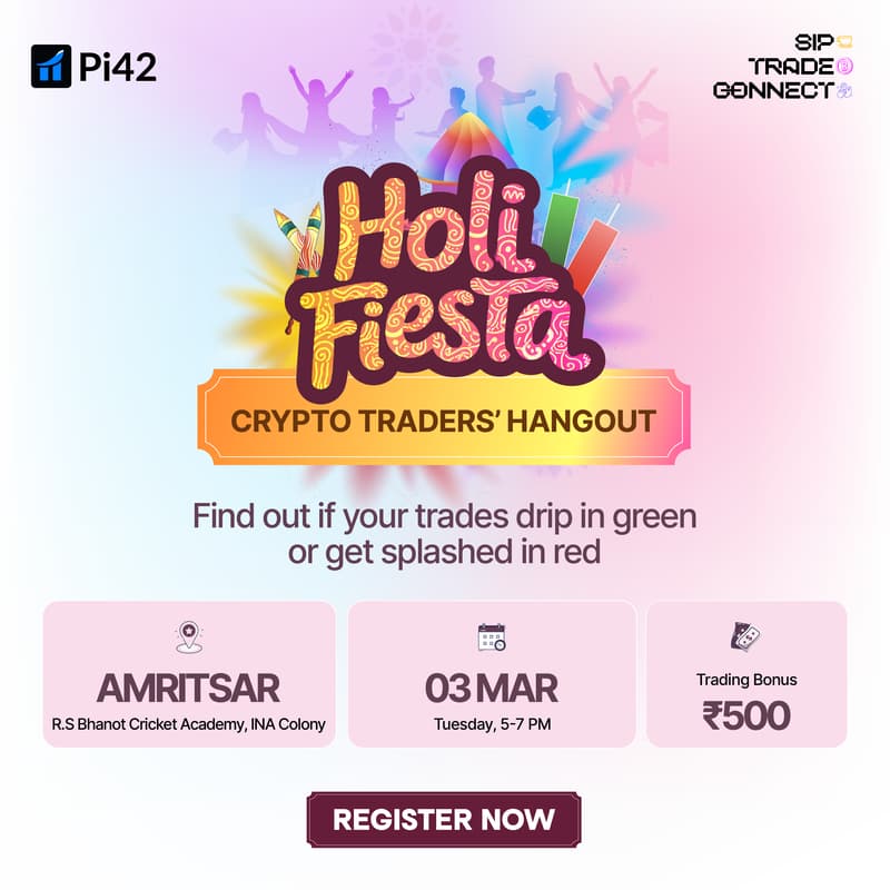 Cover Image for Holi Fiesta! Crypto Tradersβ Hangout - Amritsar