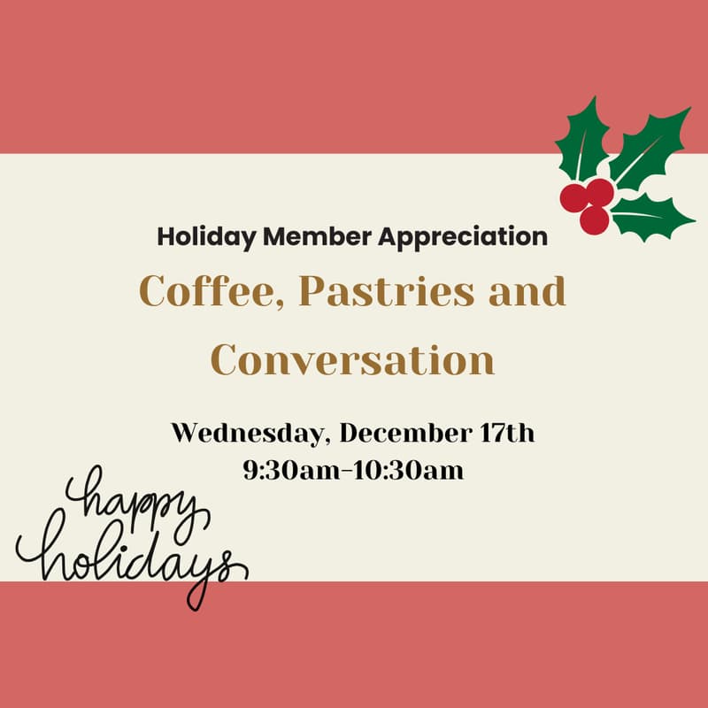Cover Image for Monthly Member Appreciation: Frank and Roze Coffee Pop-Up, Pastries & Conversation!