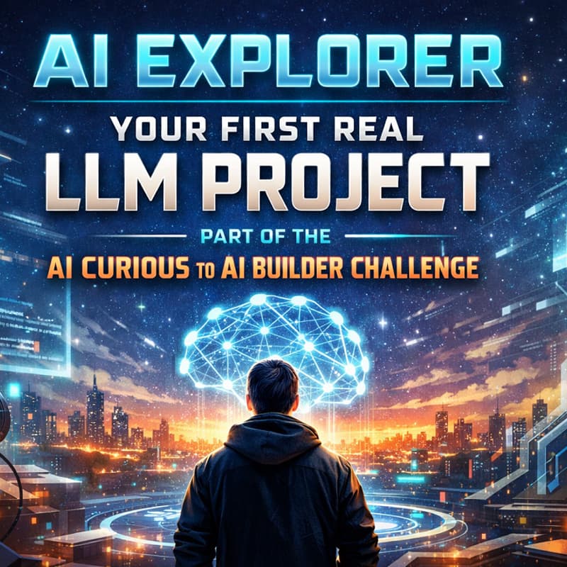 Cover Image for AI Explorer 🚀 Your First Real LLM Project