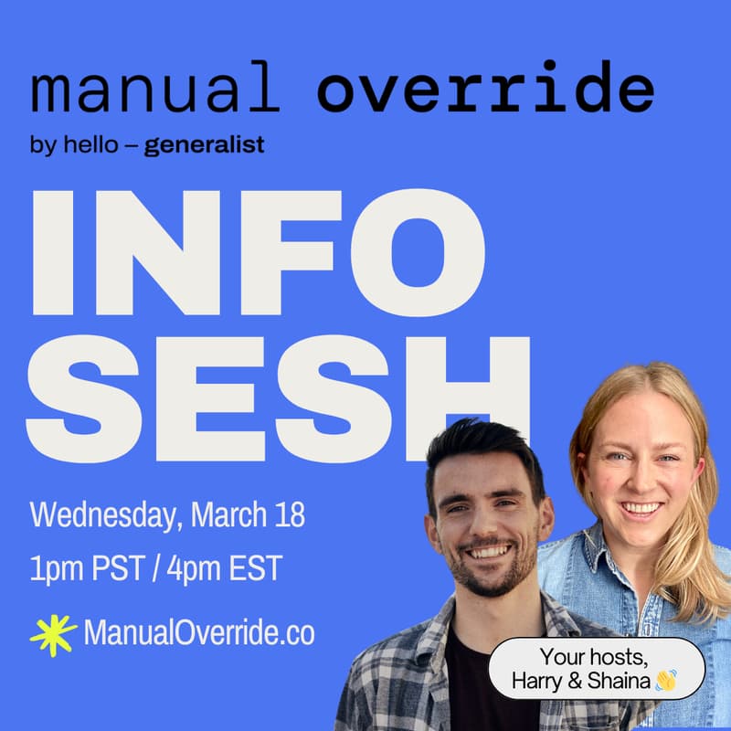 Cover Image for Manual Override Info Session