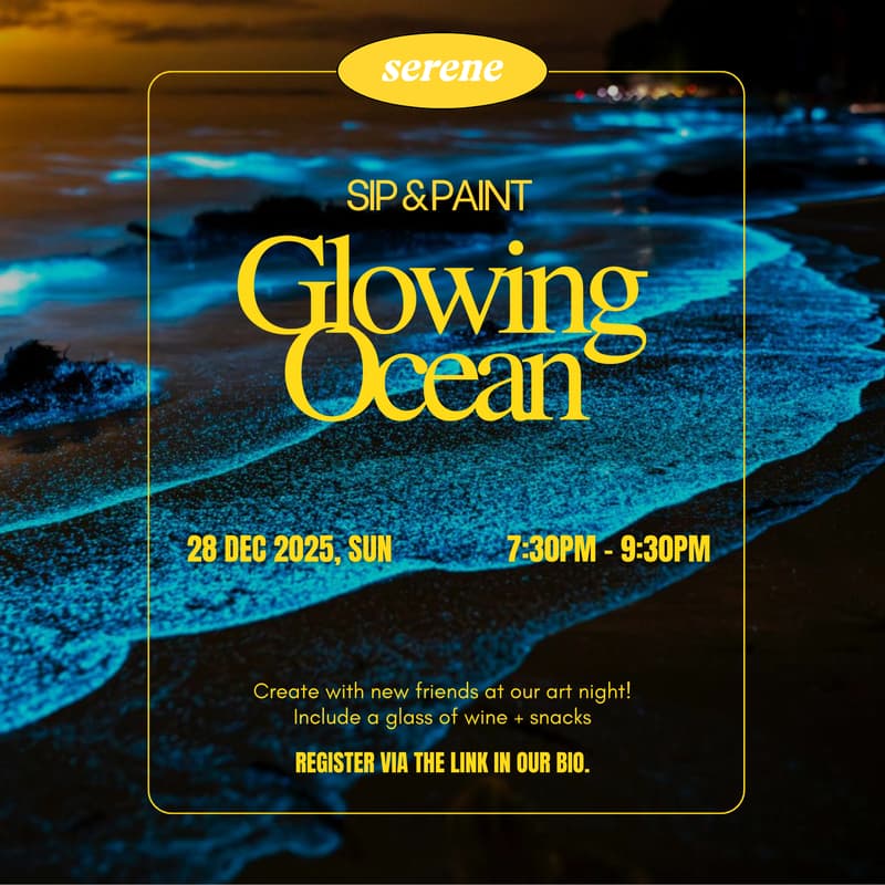 Cover Image for Sip & Paint - Glowing Ocean!