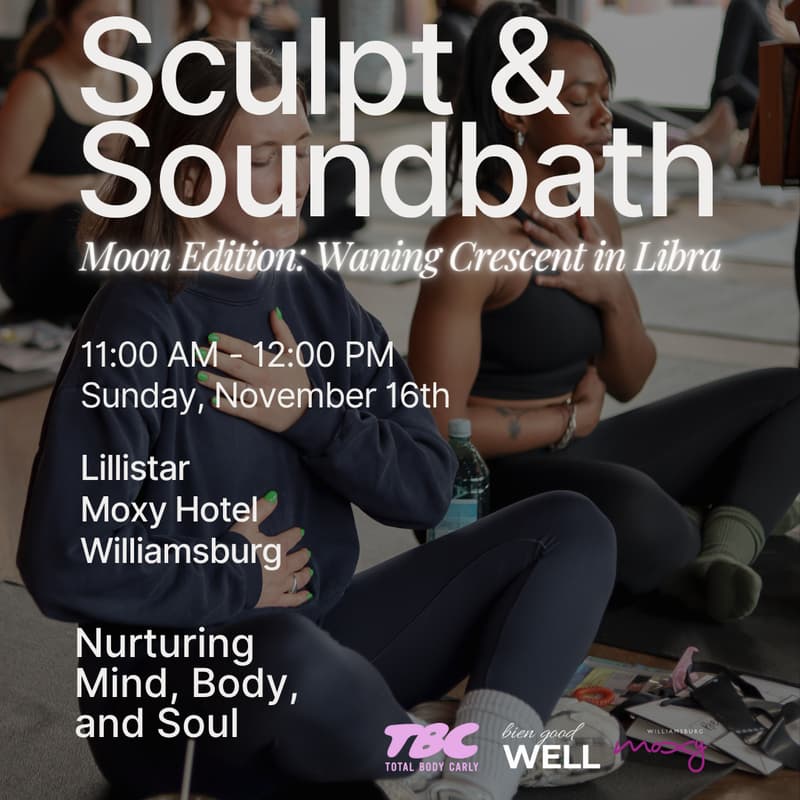 Cover Image for Sculpt & Soundbath: Waning Crescent Moon Edition