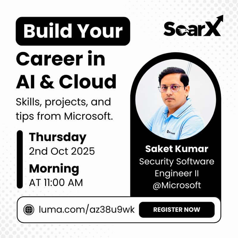 Cover Image for Build Your Career in AI & Cloud ft. Saket Kumar