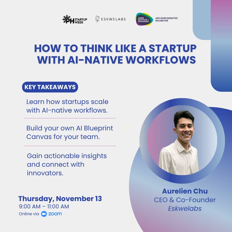 Cover Image for How to Think like a Startup with AI-Native Workflows