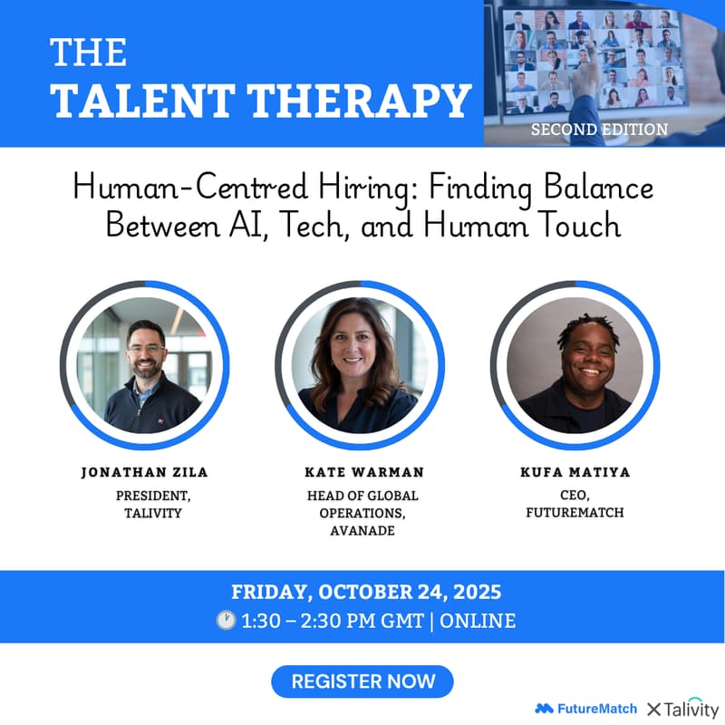 Cover Image for Human-Centred Hiring: Finding Balance Between AI, Tech, and Human Touch