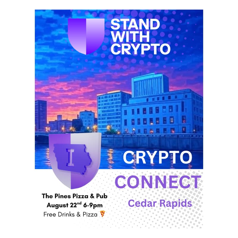 Cover Image for Stand With Crypto: Crypto Connect Networking Mixer Cedar Rapids