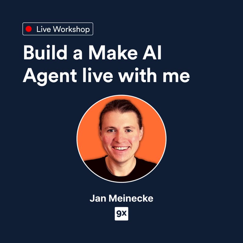 Cover Image for Build a Make AI Agent live with me