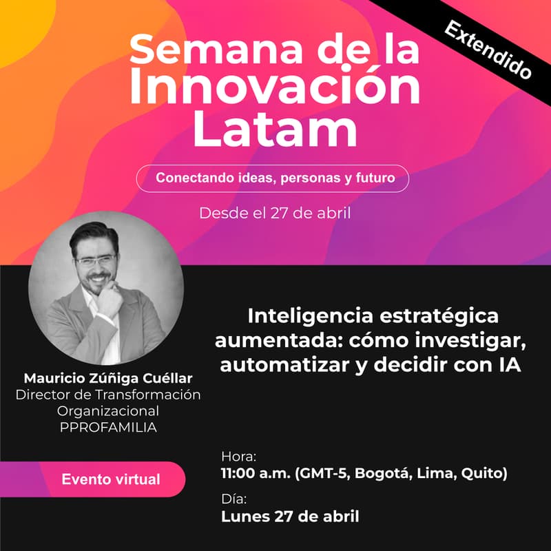 Cover Image for Inteligencia estratégica aumentada: cómo investigar, automatizar y decidir con IA