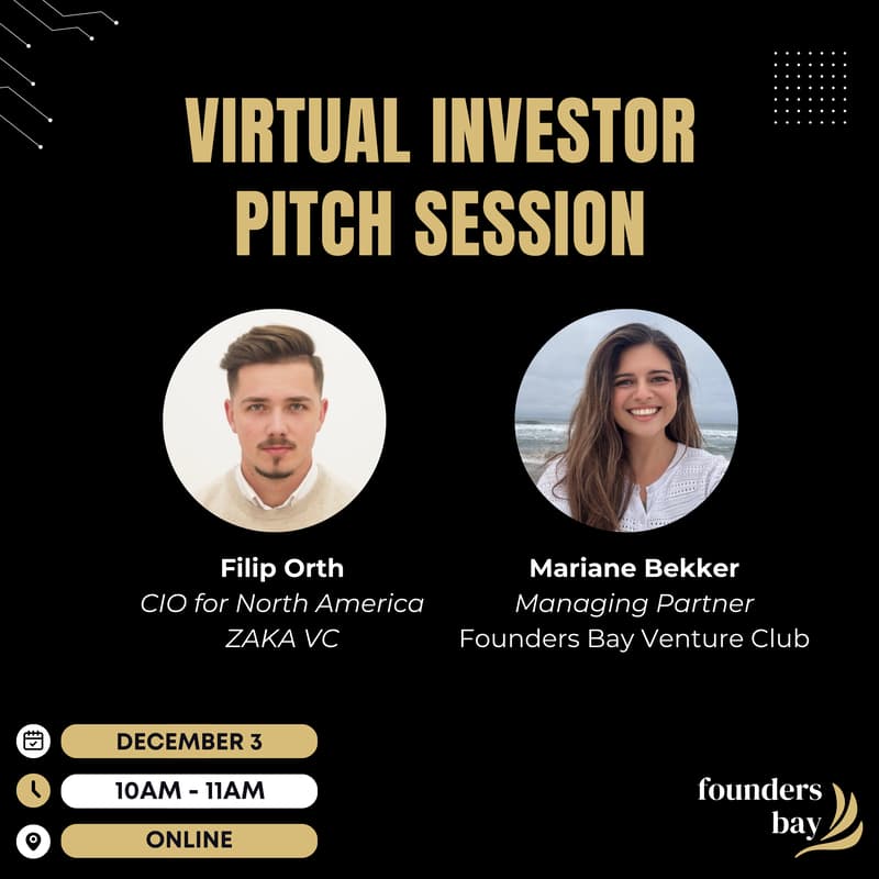 Cover Image for Founders Bay: Virtual Investor Pitch Session