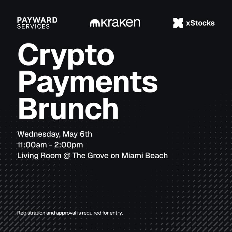 Cover Image for Crypto Payments Brunch with Payward Services, Kraken & xStocks
