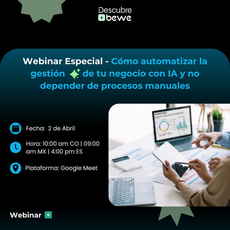 💡 Webinar Especial - Cómo automatizar la gestión de tu negocio con IA y ...