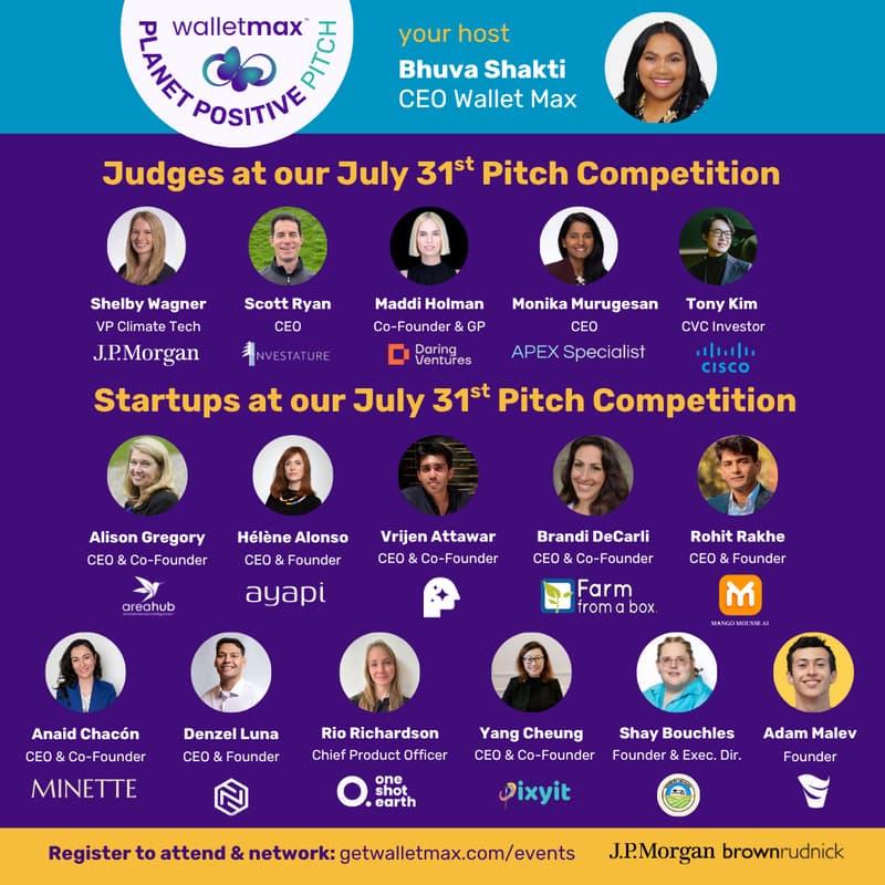 Cover Image for Wallet Max Presents Planet Positive Pitch Competition