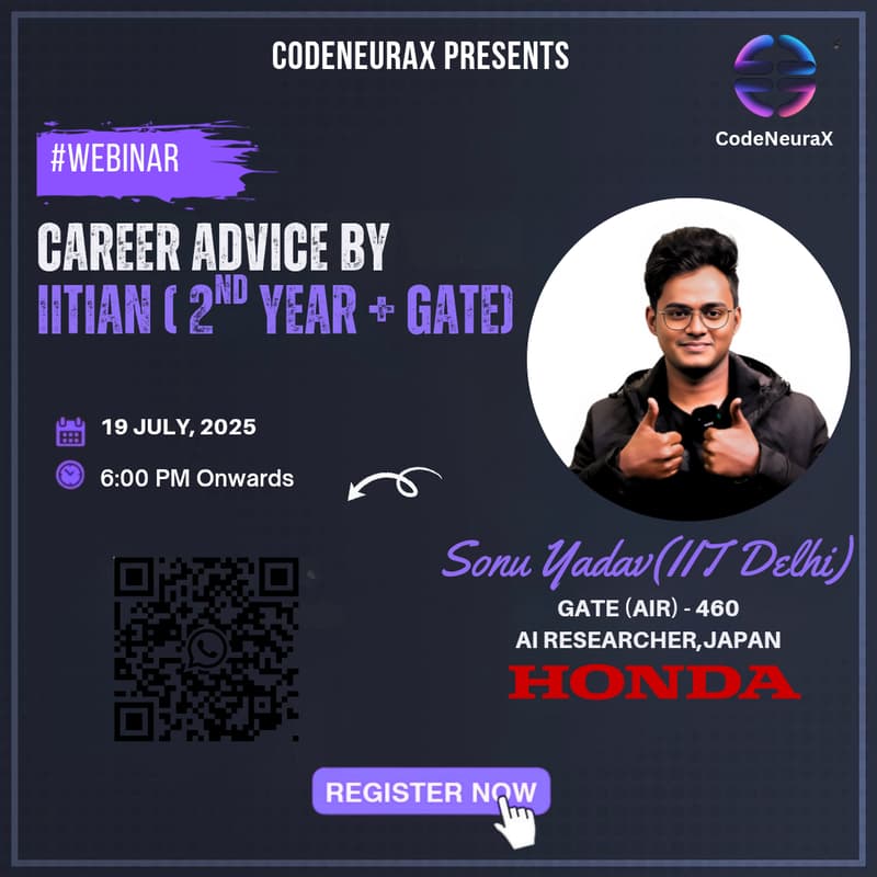 Cover Image for Career Advice By IITIAN ( 2ND YEAR + GATE )