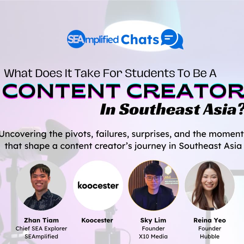 Cover Image for SEAmplified Chats: What Does It Take For Students To Be A Content Creator In Southeast Asia?