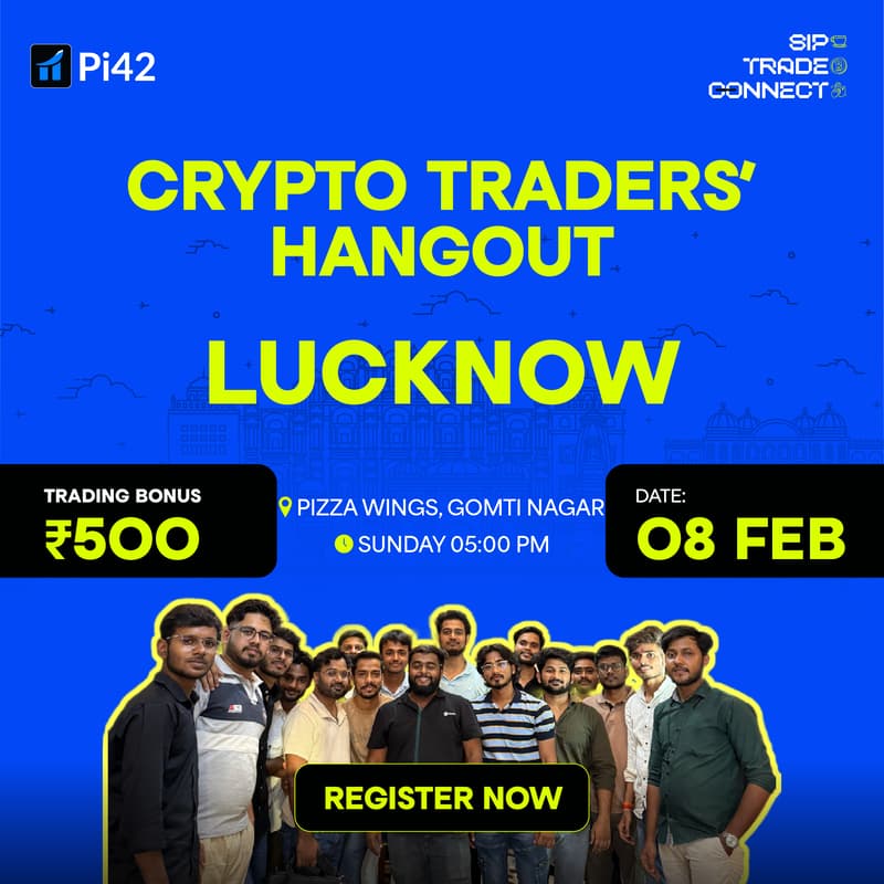 Cover Image for Pi42 Crypto Tradersβ Hangout - Lucknow