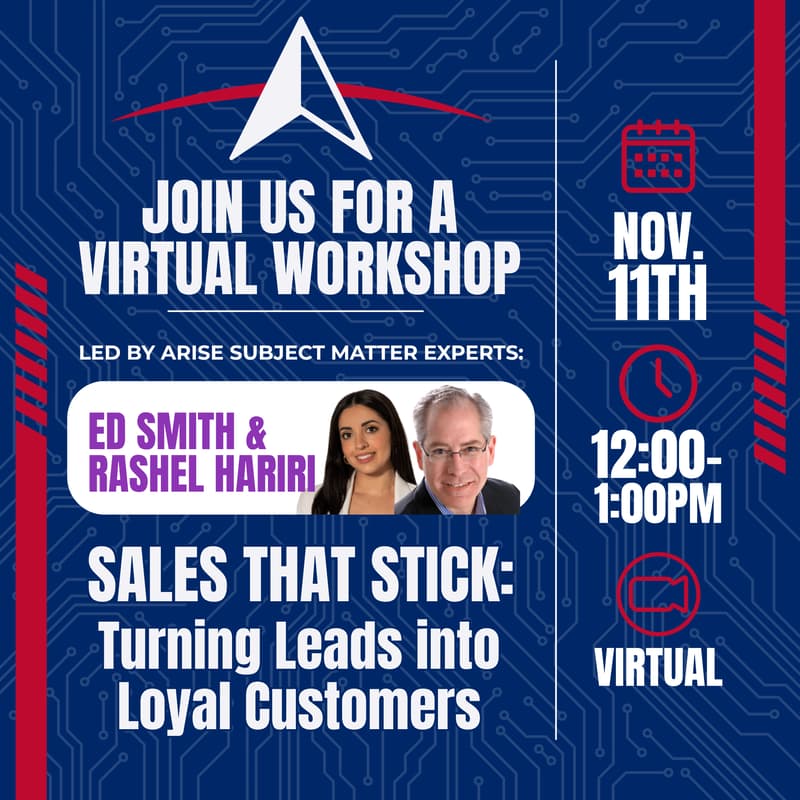 Cover Image for Sales That Stick: Turning Leads into Loyal Customers - ARise
